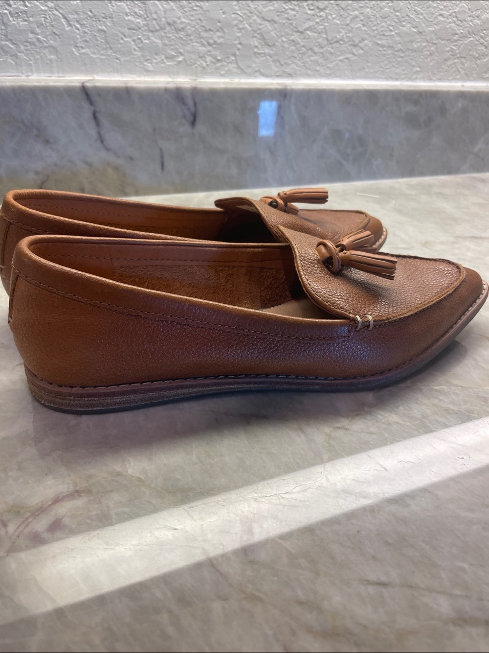 Women’s Sperry Tan Leather Tassel Loafers - Picture 3 of 5